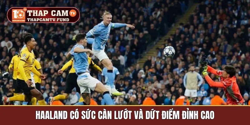 Haaland có sức càn lướt và dứt điểm đỉnh cao