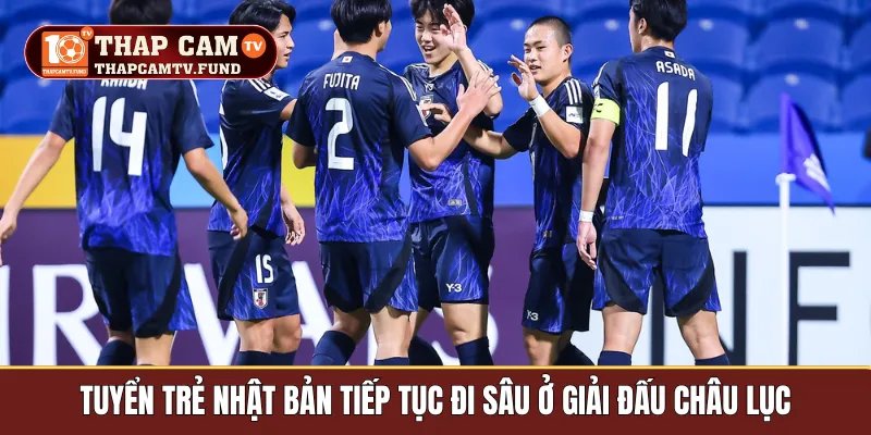 Tuyển trẻ Nhật Bản tiếp tục đi sâu ở giải đấu châu lục